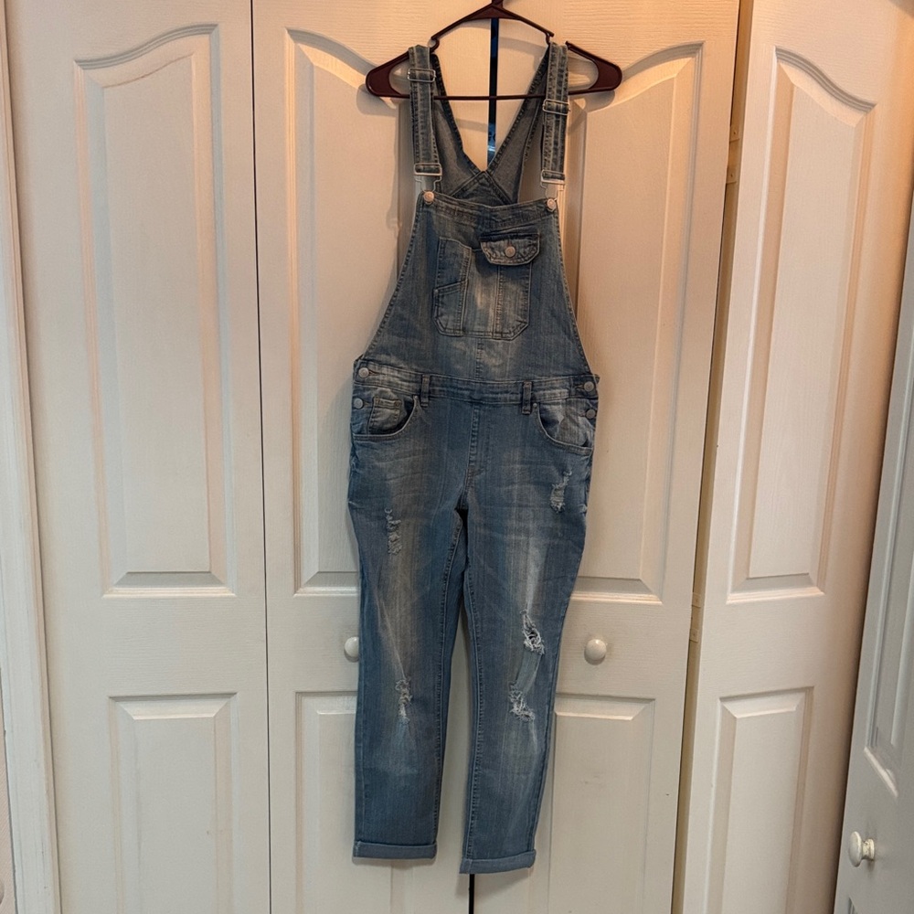 Almost Famous Classic Blue Overalls